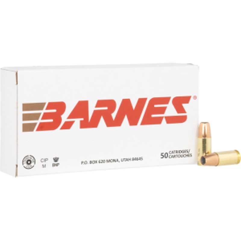 Barnes Defense JHP 9mm Luger 124gr Sierra JHP Ammo (50 Rounds)