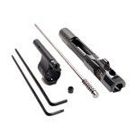 Superlative Arms Carbine-Length Piston System with Solid Set Screw Gas Block 0.75in x 1in, Black