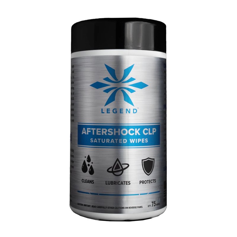 Legend Outdoor Gear Aftershock AS-SW-75 CLP saturated cleaning wipes (75-count)