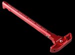 Strike Latchless Charging Handle Mil-Spec AR-15 Forged 7075 Aluminum Red Anodized ARSLCHRED