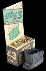 Strike Industries EMPG43B Enhanced Magazine Plate +2 for Glock 43