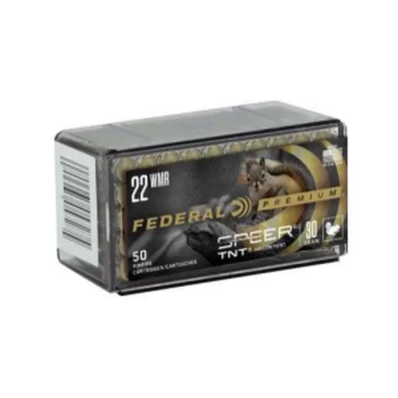 Federal P765 Premium V-Shok .22 WMR 30 Grain Speer TNT Hollow Point HP Ammunition