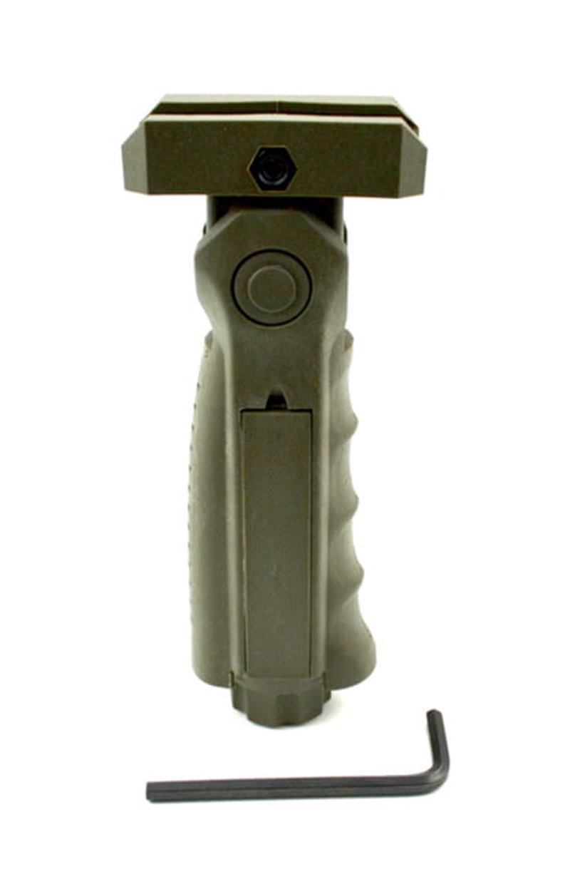 Sniper 5 Positions Tactical Firearm Grip Short Front Holders w/ Compartment