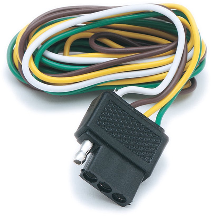 SeaSense Vehicle-End Trailer Light Connector Female Flat 48in Harness 12/24V
