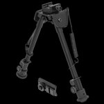 UTG Tactical OP Bipod 8.3-12.7 in Adjustable Height Aluminum/Steel Black TLBP88