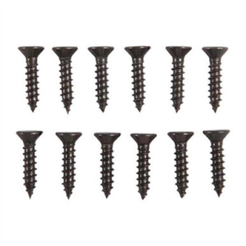 Brownells 8 x 3/4" Flat Head Wood Screws Blued Steel 12-Pack