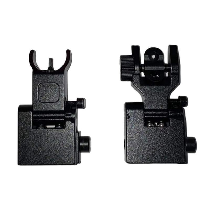 JE Machine Tech Offset Fixed Front and Rear Sight Black