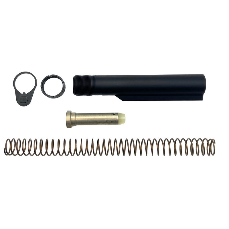 LBE Unlimited AR-15 Carbine Buffer Tube Kit H2 Heavy Buffer 6-Position Mil-Spec Black