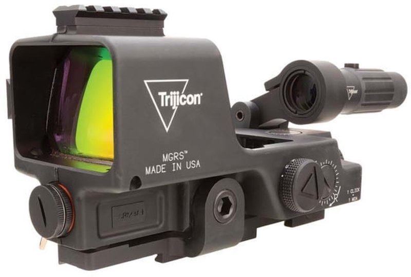Trijicon MGRS and MAG Red 35 MOA Segmented Circle Rifle Scope 3.0 MOA Dot M2/M240 Black