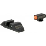 Night Fision GLK-001-03-OWX NS Glock Square Night Sight Set (Front Orange Outline)