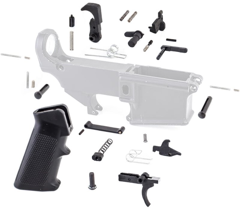 Tiger Rock AR-15 Lower Parts Kit w/ Standard Grip & Trigger Guard