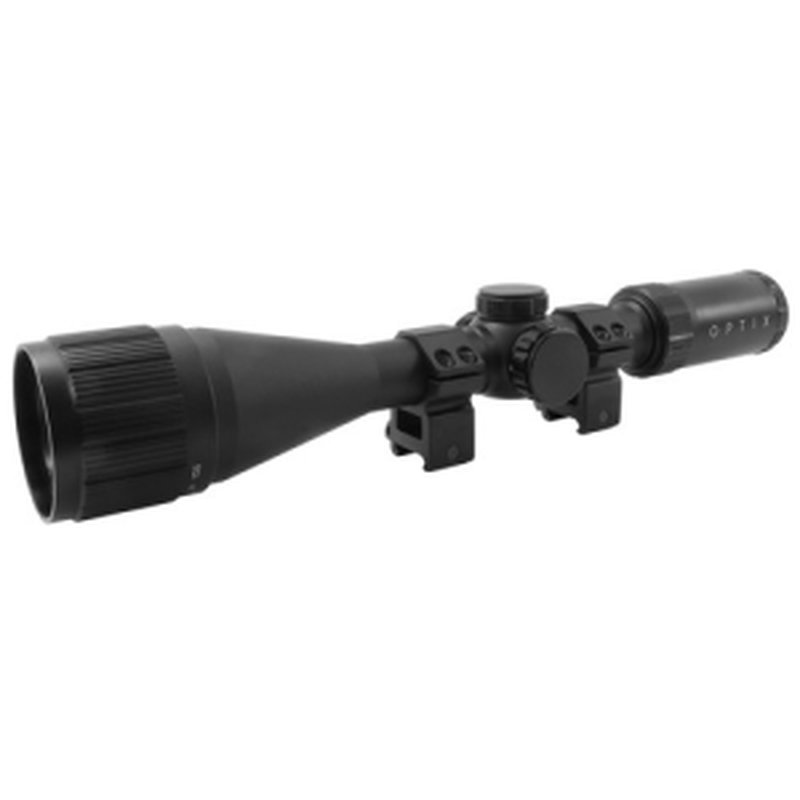 BSA Optix Blk 4.5-18x44mm AO 1 Tube Dual Illum Grn/Red - Includes Two-Piece Weaver Rings