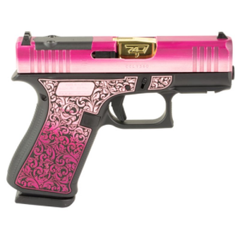 Glock G43X 9mm Pistol MOS Lady Bug 3.41in