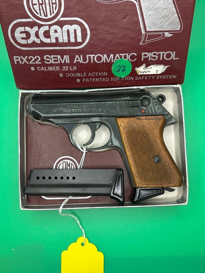 EXCAM RX22 Handgun .22 LR 3.25in Barrel Black Finish