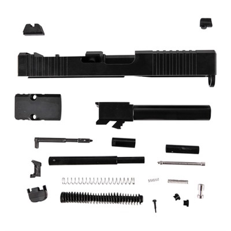 Brownells Glock 19 Gen 3 Slide Build Kit RMR Cut Windowed Non-Threaded Barrel