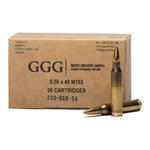 GGG 5.56x45mm 55 Grain FMJ M193 Ammunition 50 Round Box