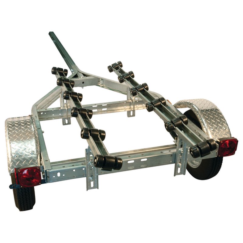 C.E. Smith 27700 Roller Bunk Pair 4 ft Steel Trailer Bunks