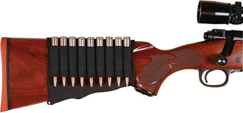 Allen 206 Basic Buttstock Shell Holder Rifle 9 Rds Elastic Black