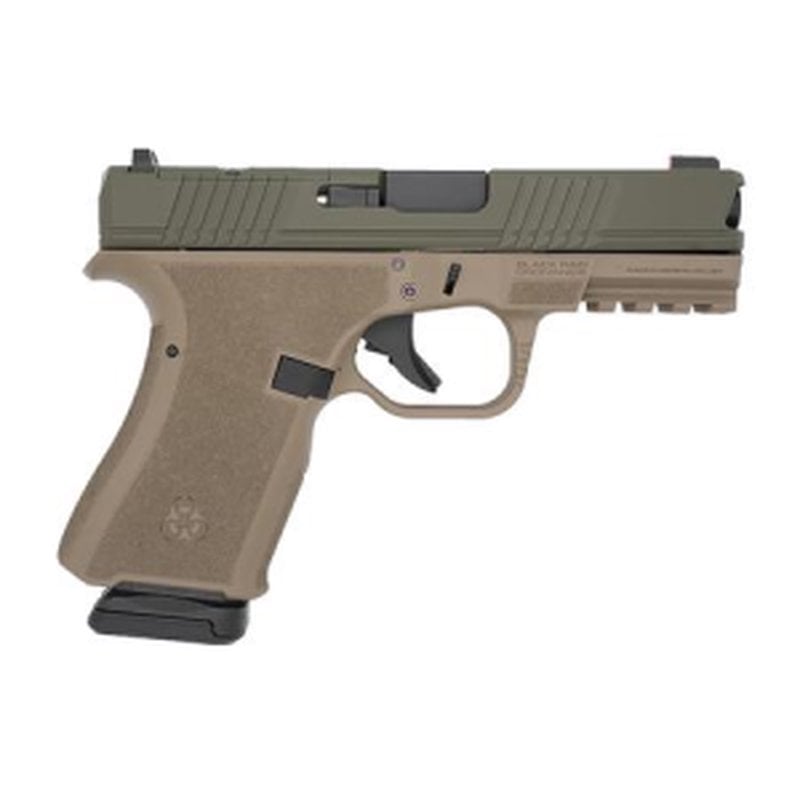 Black Rain Ordnance Frontline Compact Frame 9mm Luger Pistol with Optic Ready/Serrated Stainless Steel Slide