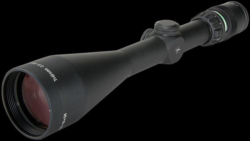 Trijicon 200024 AccuPoint LPVO Scope 2.5-10x56mm, 30mm Tube, Illuminated Duplex Crosshair With Green Dot Reticle
