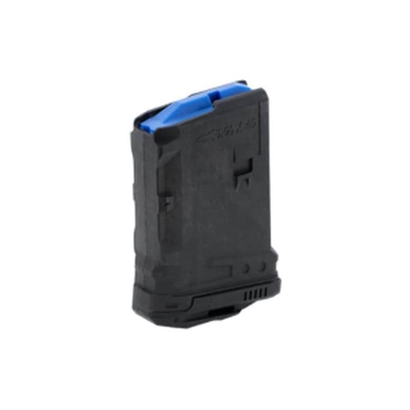 Leapers UTG AR15 Magazine - .223/5.56 - 10 Round Capacity - Black Polymer - Blue Anti-Tilt Follower - Stainless Steel Spring - RBT-AM10