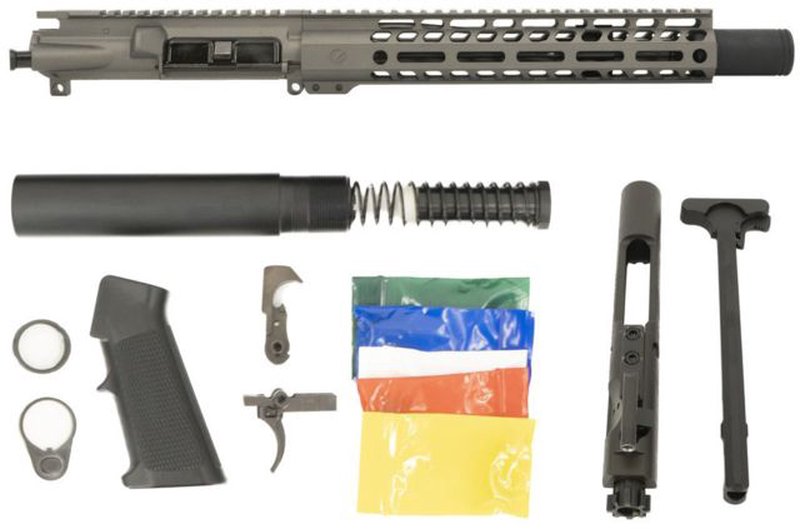 Ghost Firearms Upper Receiver, Pistol Lower Parts Kit, .300 Blackout, 10.5in Pistol, Moly Steel Barrel, 1-8 Twist, M-LOK Free Float Hand Guard
