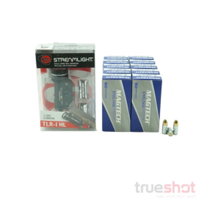 Streamlight TLR-1 Pistol Light Bundle 9mm Ammo 500 Rounds