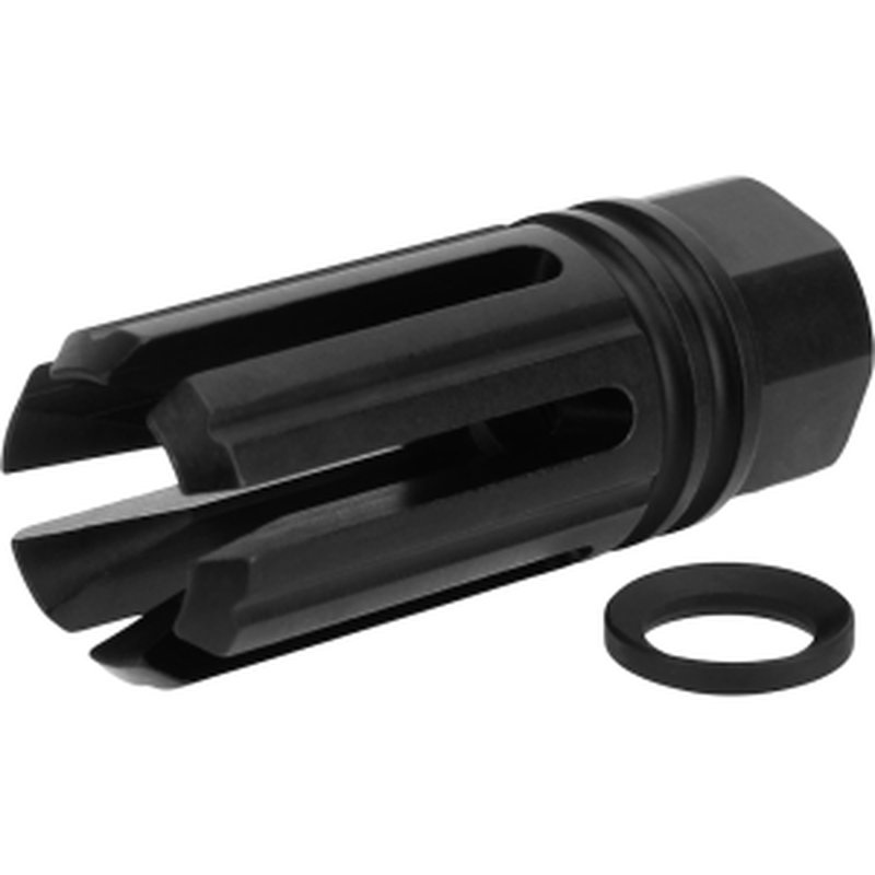 TacFire MZ1005N 6 Prong Flash Hider 1/2-28 Threads AR Platform 5.56 NATO 2.22 in