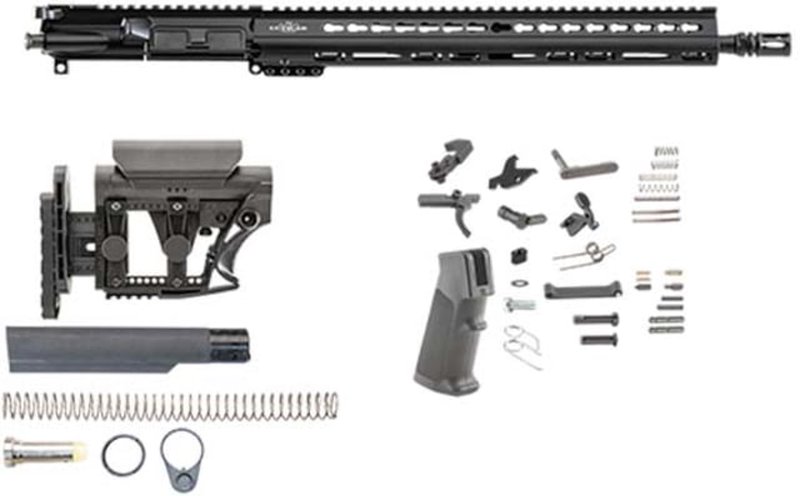 Luth-AR 16 in Light Weight 1-7 Kit Minus Lower Receiver w/Coll Stock, KeyMod