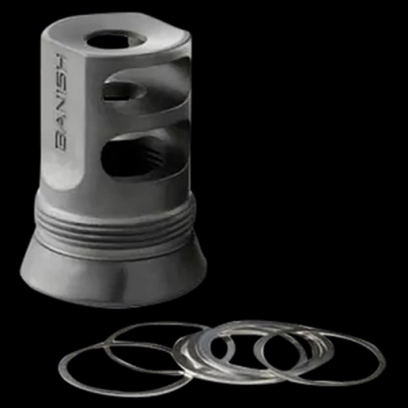 Banish Suppressors 4578 Muzzle Brake 1/2x28 Gold Finish