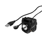 iProtec RM185LSG Rail-Mount Light with Green Laser 185 Lumens USB Rechargeable