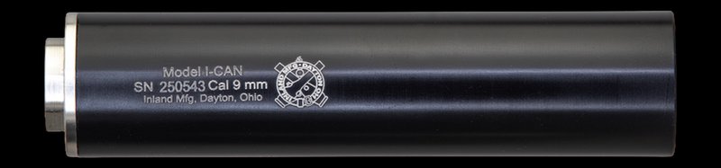 Inland ICAN45 Suppressor 45 ACP 0.578x28 Thread 6 Inch Aluminum Black