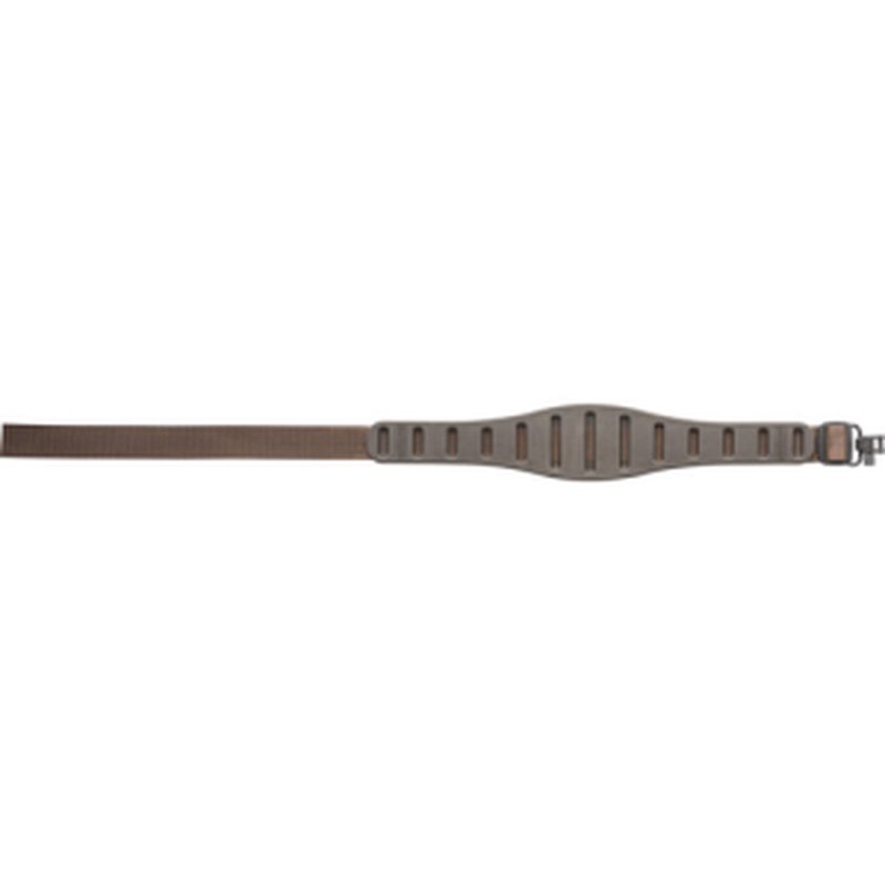 Quake Claw Contour Rifle Sling with Swivel Nylon and Rubber Brown