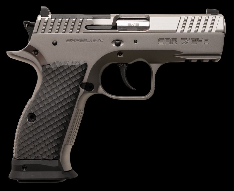SAR USA SAR7/24C 7/24 Compact 9mm Luger 17+1 3.6" Stainless Semi-Auto Pistol