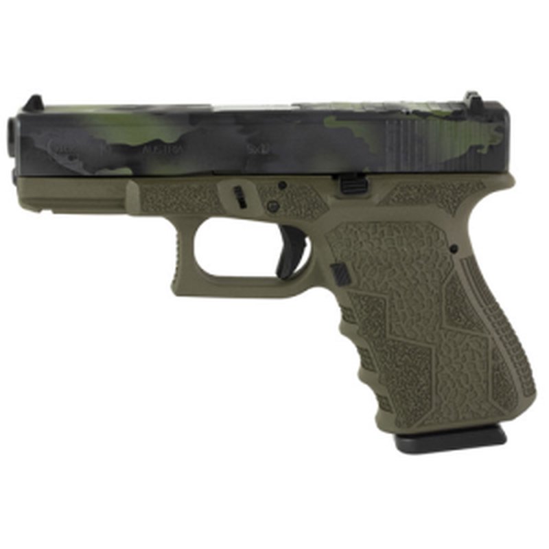 Glock G19 Gen 3 9mm 4 in 15rd Pistol - Olive Drab Green/Black Multi-Cam