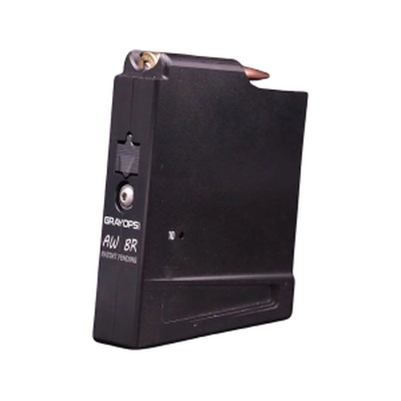 Gray Ops CNC AW Magazine 6mm Dasher 6BR 10 Round