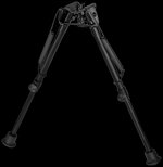 Harris Bipods 9-13 Self-Leveling Rubber Feet Steel Aluminum