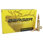 Berger Bullets 6mm Creedmoor 95gr Classic Hunter Match Grade Ammunition 20 Rounds