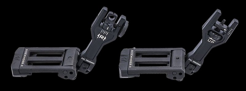 Strike Industries Sidewinder II Backup Iron Sights 45-Degree Offset Picatinny AR-15 Black