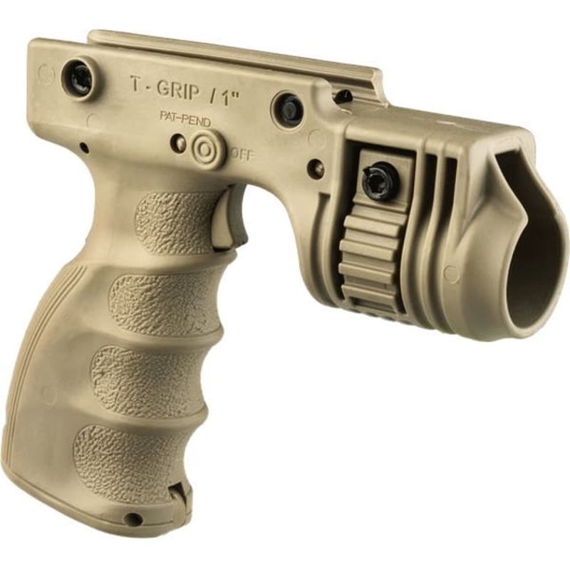 FAB Defense Tactical Grip & 1in. Flashlight Adapter w/ Activation Trigger