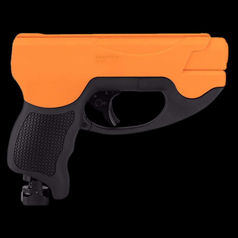 Umarex USA P2P HDP Pepper Ball Pistol Orange/Black 50 Cal CO2