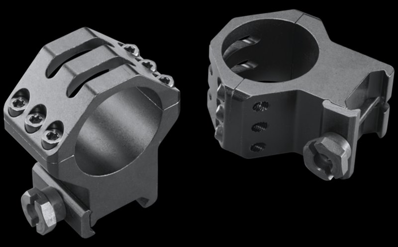 Weaver Mounts Six-Hole Skeleton 30mm Scope Rings Extra High Matte Black 48354