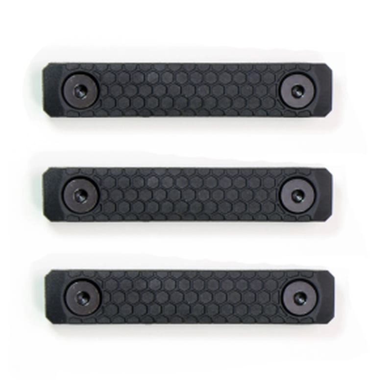 Slate Black Industries 2-Slot Rail MLOK Slate Panels (3-pack) BLACK, SG-2-BLK