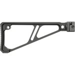 Midwest Industries MISTAPSFFES Side Folding Fixed Extruded Stock Black Anodized Aluminum for Picatinny Rail