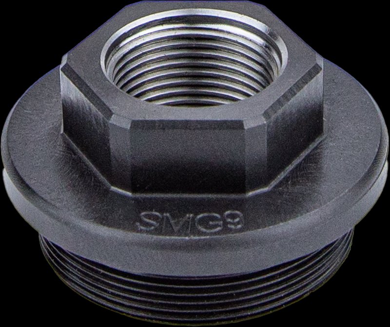 KGM Suppressors SMG9 Direct Thread Adapter M13.5x1 LH Black Nitride Steel