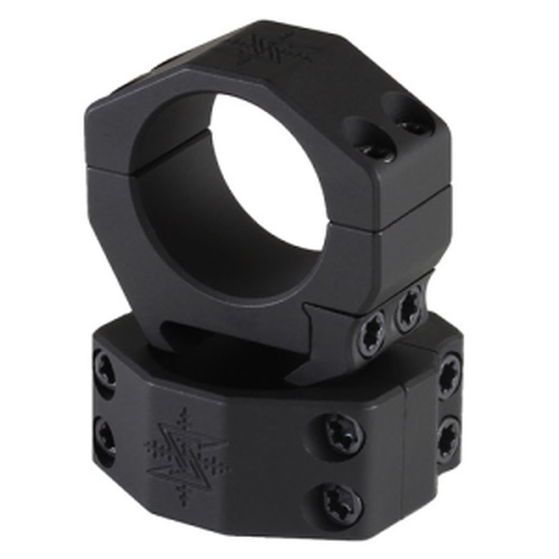 SEEKINS PRECISION Scope Ring Set Black 30mm Tube Pict Rail Mount