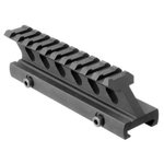 Aim Sports MT012H Riser Mount 1in High 5in Rail Black Hardcoat Anodized (AR-15)