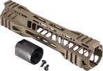 TRYBE Defense AR-15 M-LOK Quad Handguard w/ Cut Rail 9in Flat Dark Earth