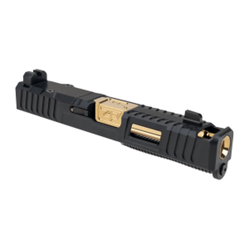 Zaffiri Precision IBS Glock 19 Gen 3 Complete Slide RMR Cut Gold Cerakote