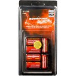 SureFire SF6BC 123A Batteries Red/Black 3.0 Volts 1,500 mAh (6) Single Pack Clamshell